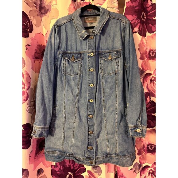 torrid Jackets & Blazers - Torrid Longline Denim Trucker Jacket